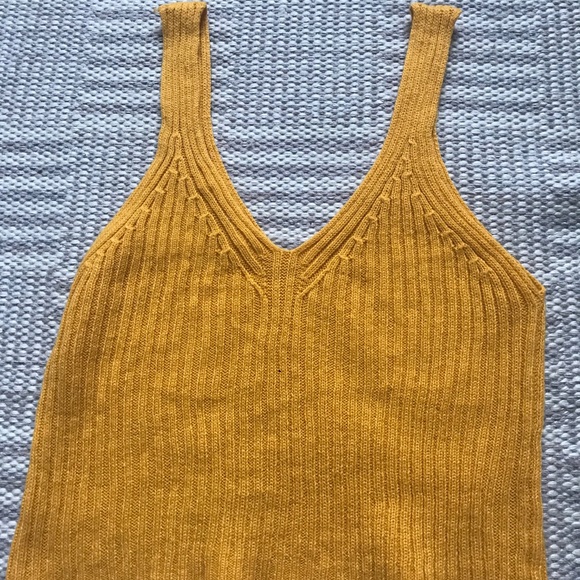 BlueNotes Yellow Knit Tank Top - Picture 2 of 4